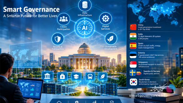 smart1 - Achieving Smart Governance Requires Addressing Infrastructure and Data Challenges - حکمرانی هوشمند The head of the Smart Governance Think Tank has highlighted the substantial investments made by countries around the world in artificial intelligence and smart governance, stating that more than 30 countries have made significant investments in this field. China is one of the leading examples, with approximately $1 trillion allocated toward establishing a smart governance system by 2030.